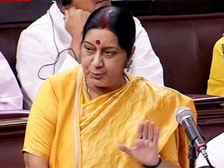 What was the Bandung Conference that Sushma Swaraj spoke off