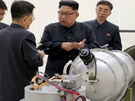 Donald Trump says military action would certainly be an option against North Korea