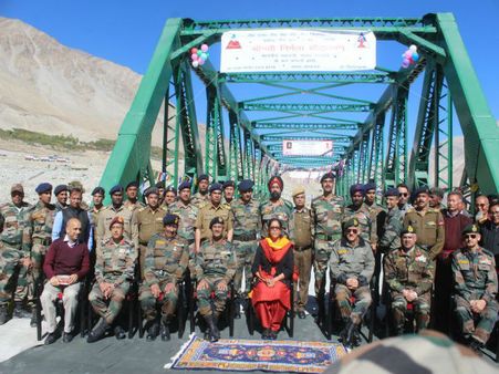 Defence Min Nirmala Sitharaman inaugurates ‘Pratham-Shyok’ bridge in Leh