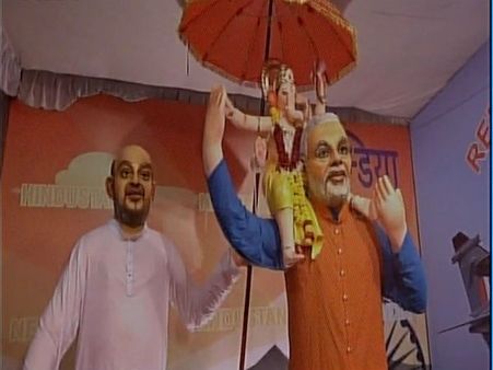 Modi, Shah idols attract devotees to Ganesh Chaturthi celebrations in Gujarat
