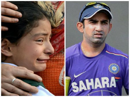 Gautam Gambhir to fund education of daughter of Kashmir martyr