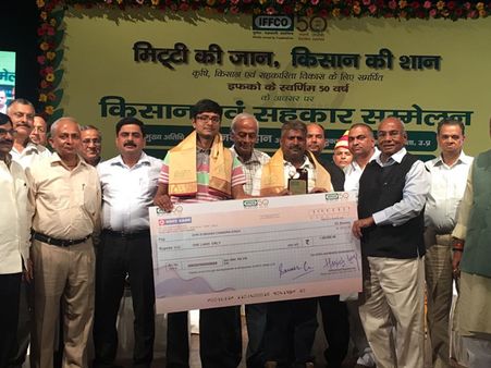 U S Awasthi awards IFFCO Innovation scholarship for today's Rural India