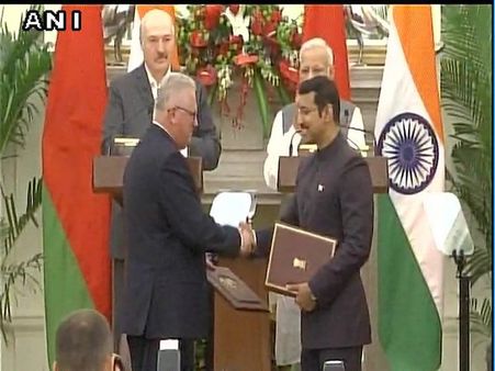 Ten MoUs signed between India and Belarus