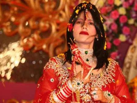 Behave yourself, shut your mouth: Radhe Maa tells media person as she breaks down