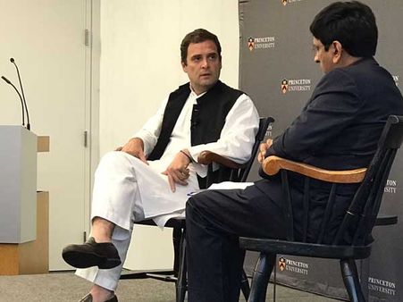 Job creation, intolerance plague India: Rahul Gandhi at Princeton