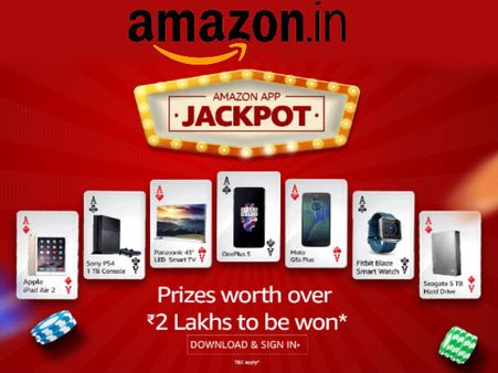 Amazon App Only: Grab a Free iPad Air 2, Smart TVs Upto Rs.2 Lakh Worth Prizes*