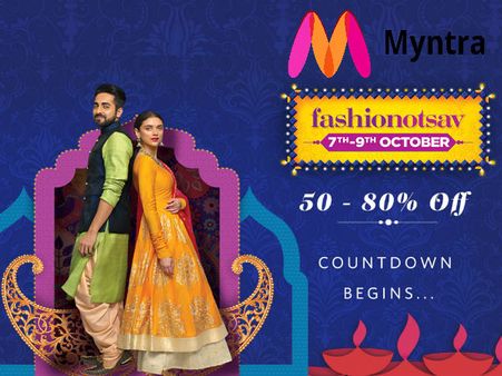 Myntra Diwali Fashionotsav - Upto 80% Off + 10% Cashback* (Limited Period Offer)