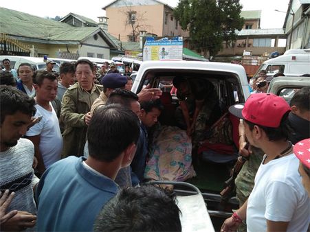 Clashes between Bimal Gurung supporters and police in Darjeeling