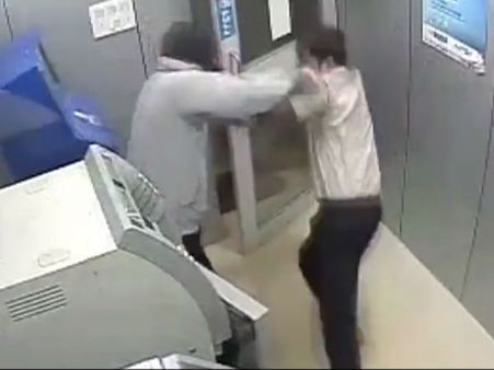 Watch: How a security guard foils ATM robbery bid despite hammer attacks in Goa