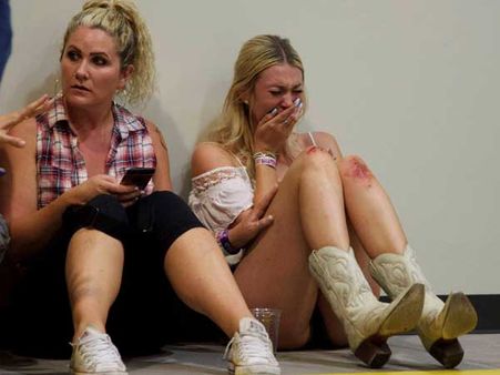 Las Vegas shooting: Fear, tear captured in pictures