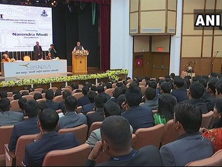 PM Modi interacts with Officer Trainees at LBSNAA in Mussoorie