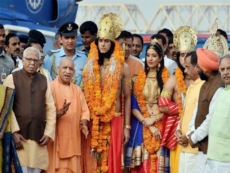 Yogi’s attempt to bring ‘Ram Rajya’ in UP with fake Ram-Sita looks comical