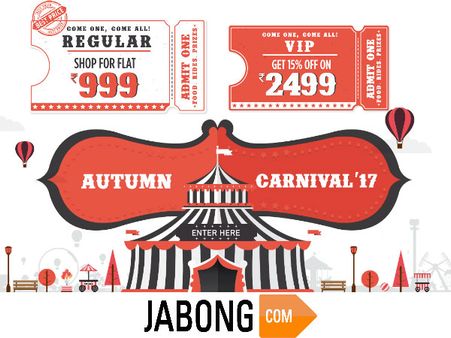 Jabong Autumn Carnival'17! Everything Under Rs.999/-*