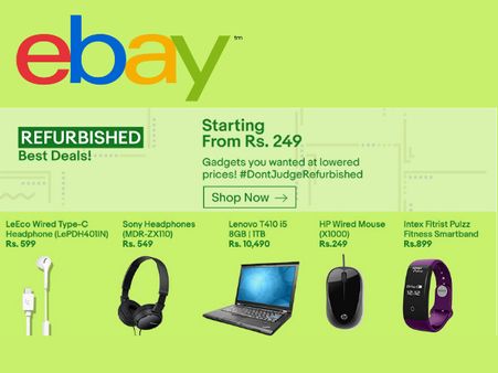 eBay Refurbished Deals! Unbox Products from Rs. 129 Onwards*