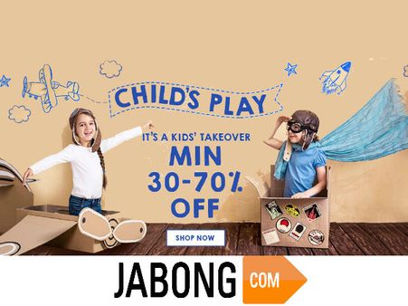 Jabong: Big Offers for Your Little Ones, Upto 70% Discount*