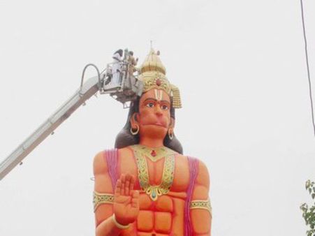 Can prominent Hanuman statue in Delhi's Karol Bagh be relocated, asks High Court