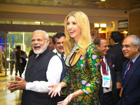 PM Modi, Ivanka Trump attend dinner gala at iconic Taj Falaknuma in Hyderabad
