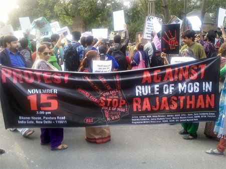 Citizens, activists protest at India Gate, demand action against mob lynching