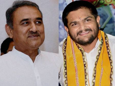 Hardik meets NCP’s Praful Patel, keeps Congress guessing