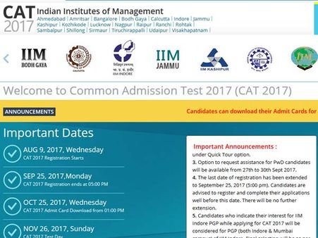 CAT 2018 schedule: Registrations begin, Aug 8, test in November