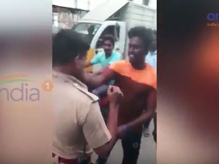 Caught on camera: Chennai man slaps policeman in full public view