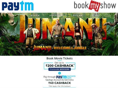Jumanji 2 'Starring the Rock', Book Tickets Upto Rs.200 Cashback*