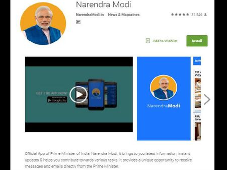 PM Modi upset over no response to his 'Namaste' on NaMo app