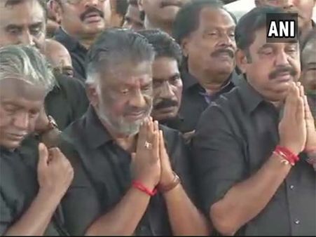 Jayalalithaa death anniversary: Black-clad EPS,OPS lead silent march
