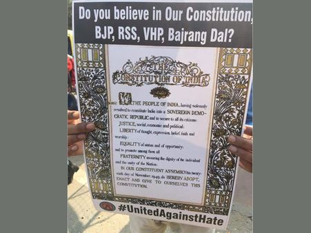 Vasundhara Raje should resign, protestors demand at demonstration against mob lynching