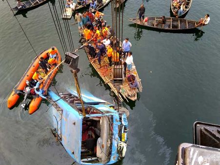 Bus plunges into canal in West Bengal: Death toll reaches 42