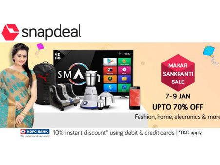 SNAPDEAL IS BACK! Shop For Sankranti, Upto 80%* Off!