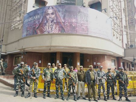 Security beefed up at theatres for Padmavat's release