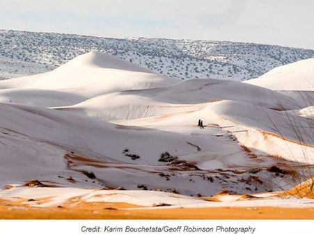 Sahara desert sees snowfall for the third time in 40 years