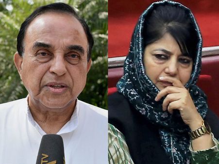 Withdraw FIR against Army or your govt will be toppled, Swamy tells Mehbooba