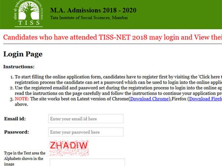 TISSNET results 2018 declared