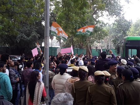 Youth Congress protests against RSS Chief's army remark despite clarification