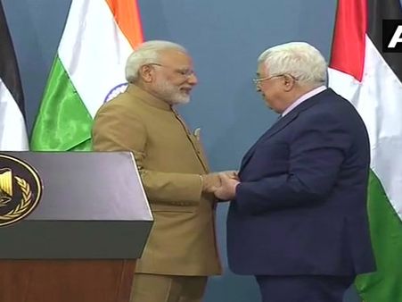 'India hopes Palestine will be a free country in a peaceful manner, says PM Modi