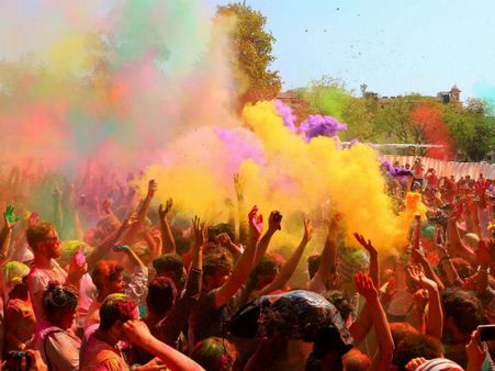 Political colours: This Holi season, ‘saffron’ is in demand in ‘red bastion’ Tripura