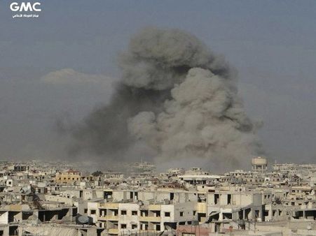 Civilians in Syria enclave await Russia's first daily truce