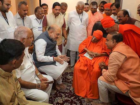 Debate: Will Amit Shah's visit to Lingayat mutts win back the vote bank?