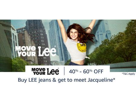 Want 60% Off on Your Next Order? Denim Fest at Amazon* (Chance to Meet Jacqueline Fernandez)