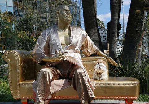 Harvey Weinstein 'Casting Couch' statue unveiled ahead of Oscars