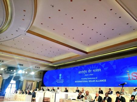 Macron lauds India's climate change efforts, takes a jibe at Trump