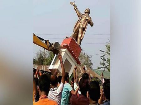 Lenin statue razed in Tripura: End of communism or rise of fascism?
