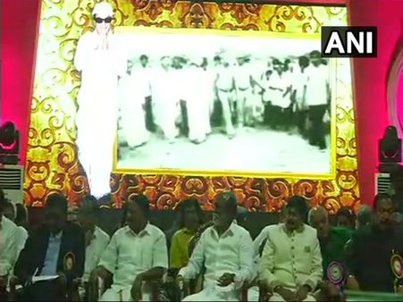 Chennai: Rajinikanth unveils statue of MGR at Dr MGR Educational and Research Institute