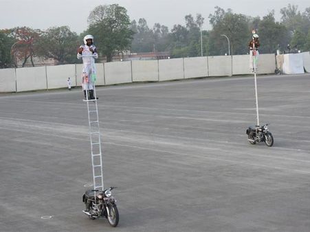 BSF soldiers set new 10-hour record riding on ladders, enter Limca book