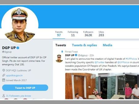 Class 10 Boy creates UP DGP's fake twitter handle, asks cops to probe on brother's case