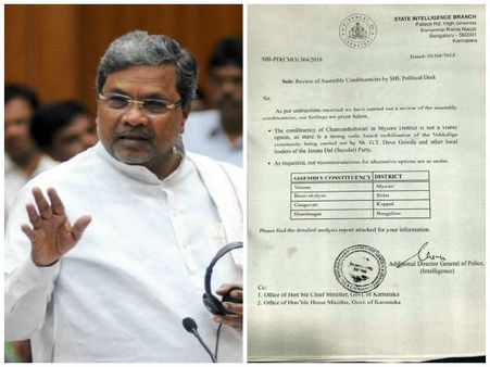 “IB document advising Siddaramaiah not to fight from Chamundeshwari fake”