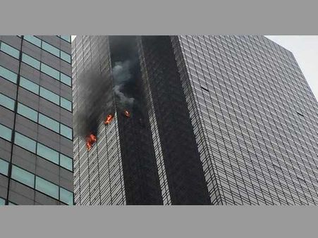 Trump Tower fire: 1 killed; talks over US president’s sprinkler-free building