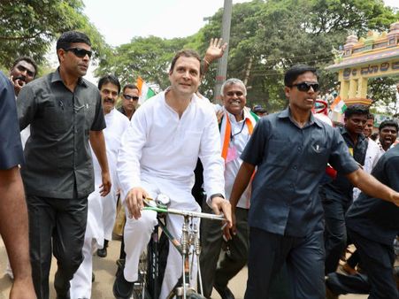 Karnataka polls: Rahul Gandhi’s <i>cycle, bel gadi ki sawari</i> to oppose Modi’s petrol price hike